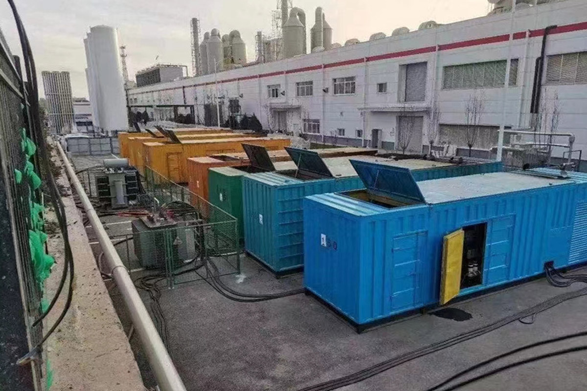 富拉尔基发电机租赁施工现场